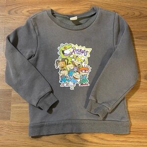✨8/$10.  PL Kids. Rugrats Kids Gray Sweatshirt. Size 4